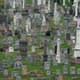 Headstones at the Calvary Cemetery in Queens, New York on March 31, 2020.